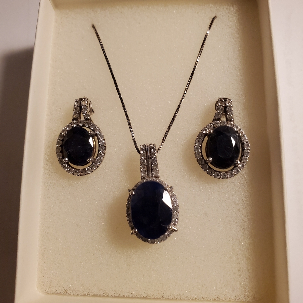 Matching earrings and necklace set
